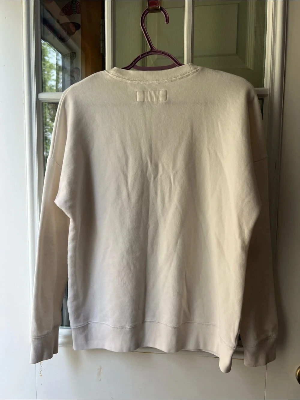 abercrombie kids Cream Monet Graphic Crewneck Sweatshirt